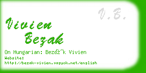 vivien bezak business card